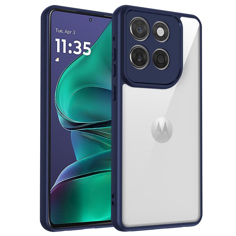 For Motorola Edge 60 Stylus Case Plating Silicone Bumper Shockproof Clear Back Cover Hard Phone Case for Motorola Edge 60 Stylus