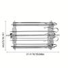 Air Fryer Accessories, Oven Accessories, Stainless Steel Skewers Basket, Metal Grill Rack, Meat Roasting Rack, Easy Cooking Preparation