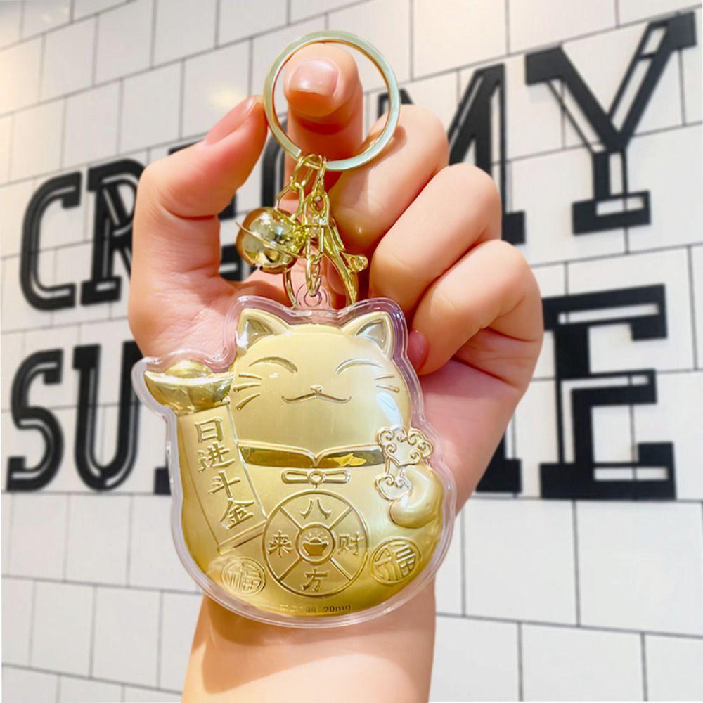 Wealthy Gold Horse Keychains Cartoon Design Bag Pendant Zodiac Horse Keychains  Chinese New Year