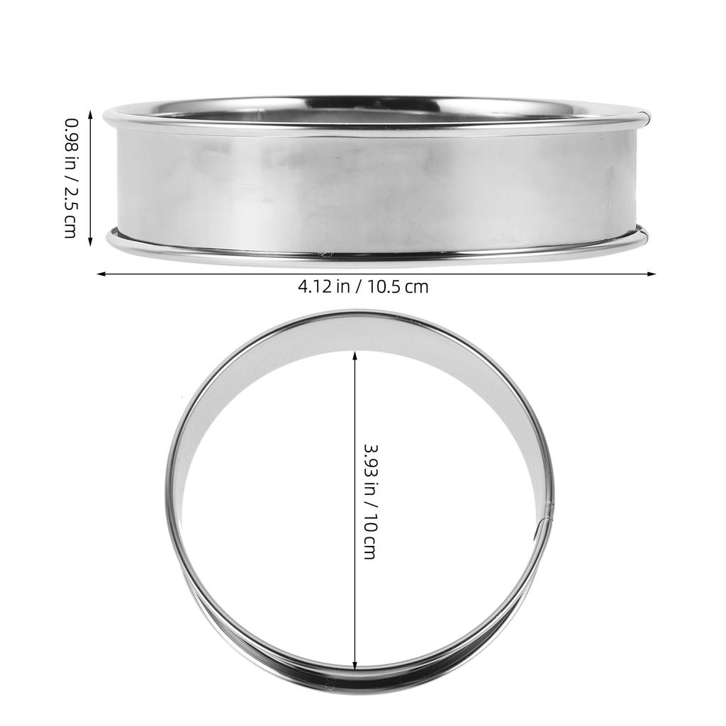 4Pcs Muffin Baking Rings Stainless Steel Cooking Mold Pastry Rings Pancake Round Baking Tools Kitchen Accessories
