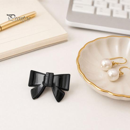 Bow Hair Clip 1/4Pcs Clips for Women, Imitation Acetate Plate Claw with Strong Women Hairpin Spring Clamp, 3D Design Magnetic Daily Wear Travel