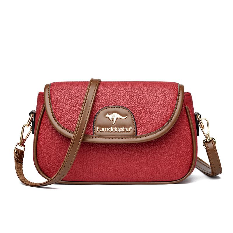 

Новая городская минималистичная трендовая наплечная сумка-мессенджер модная портативная маленькая квадратная сумка красный