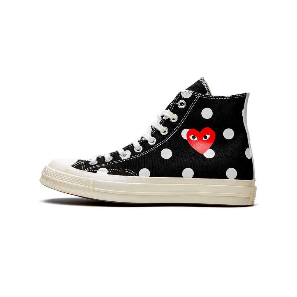 Converse Comme Des Garçons Play Polka Dot Black High