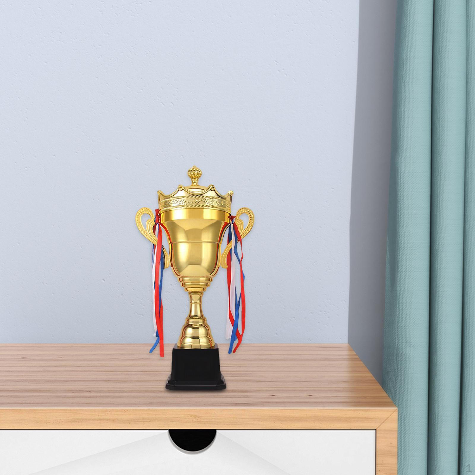 

Award Trophy Keepsake Winning Trophies with Ribbon Rewards Props Prize for Classroom 32cm