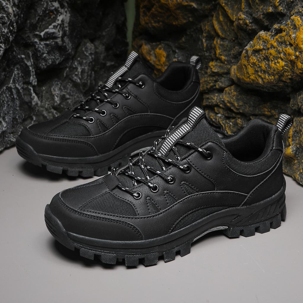 Professionelle neue Outdoor-Bergsteigen und Klettern Bequeme einfarbige gestreifte Herren-Sportchuhe in Übergröße