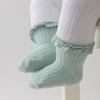 5Pairs Non-slip Kids Tube Sock Lace Toddle Walking Socks Sweet Baby Ruffle Socks  First Walkers