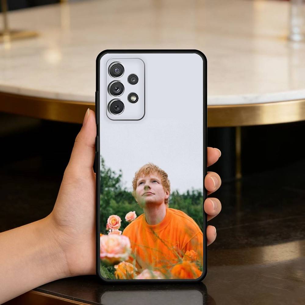 Singer E-Ed S-Sheeran Phone Case For Samsung Galaxy A73,A72,A71,A70,A53,A52,A51,Soft Silicone Black Cover
