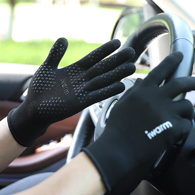 1 Paar Anti-Ultraviolett Outdoor-Sport Laufen Handschuh Warm Touchscreen Fitnessstudio Fitness Vollfingerhandschuh Unisex Gestrickte Handschuhe