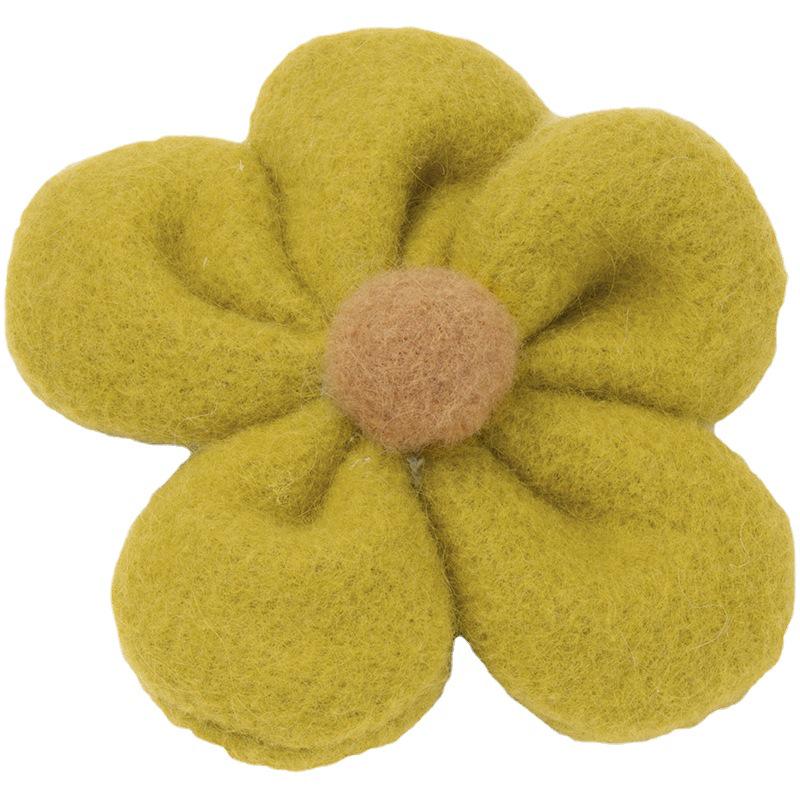 Korean Cute Woolly Flower Plush Hair Tie Headband