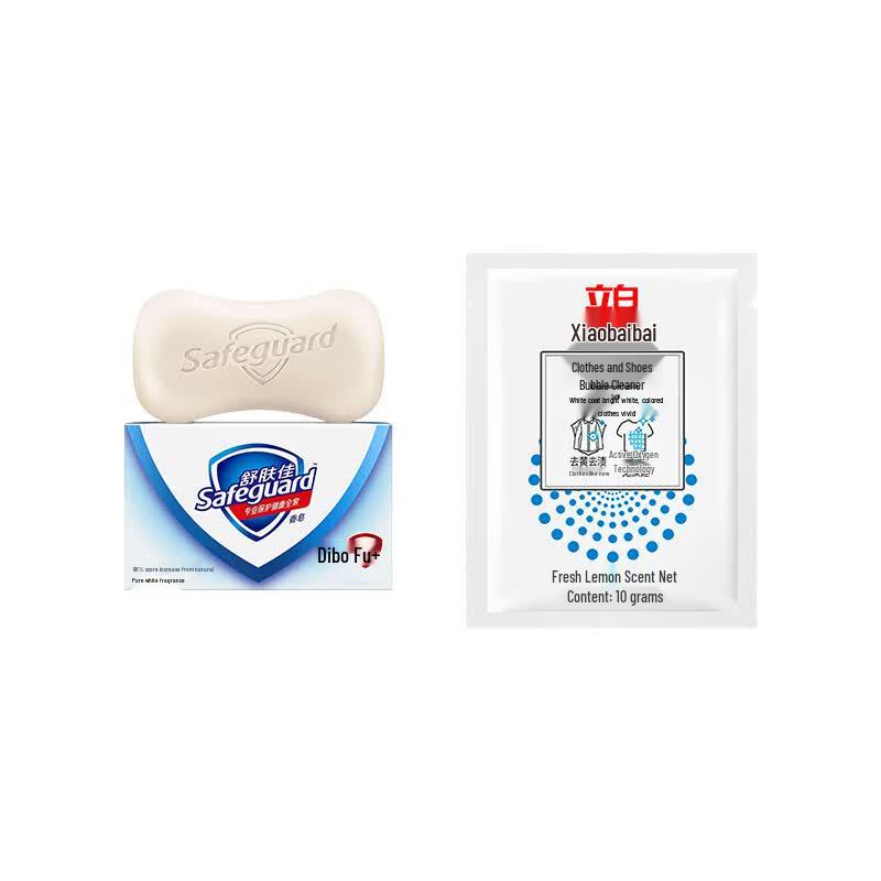 Набор: мыло Safeguard Pure White и пенный очиститель Liby