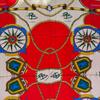 Used [Unused] PIERRE BALMAIN Large Silk Scarf Rope Pattern Red Pierre Balmain Large Scarf Red Equestrian Pattern