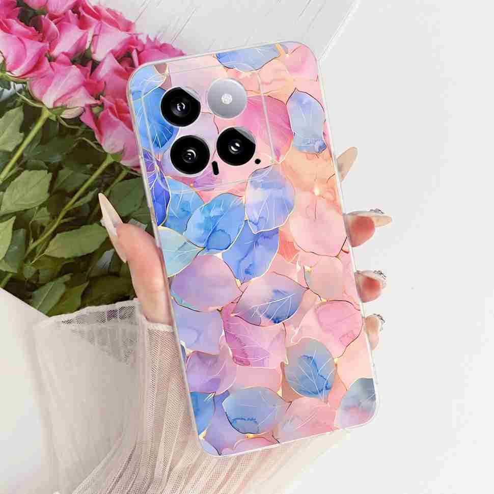 For Xiaomi Mi 14 5G 23127PN0CC Case Fashion Dragon Butterfly Silicone TPU Cover For Xiaomi Mi14 5G 6.36" 23127PN0CG Phone Shell