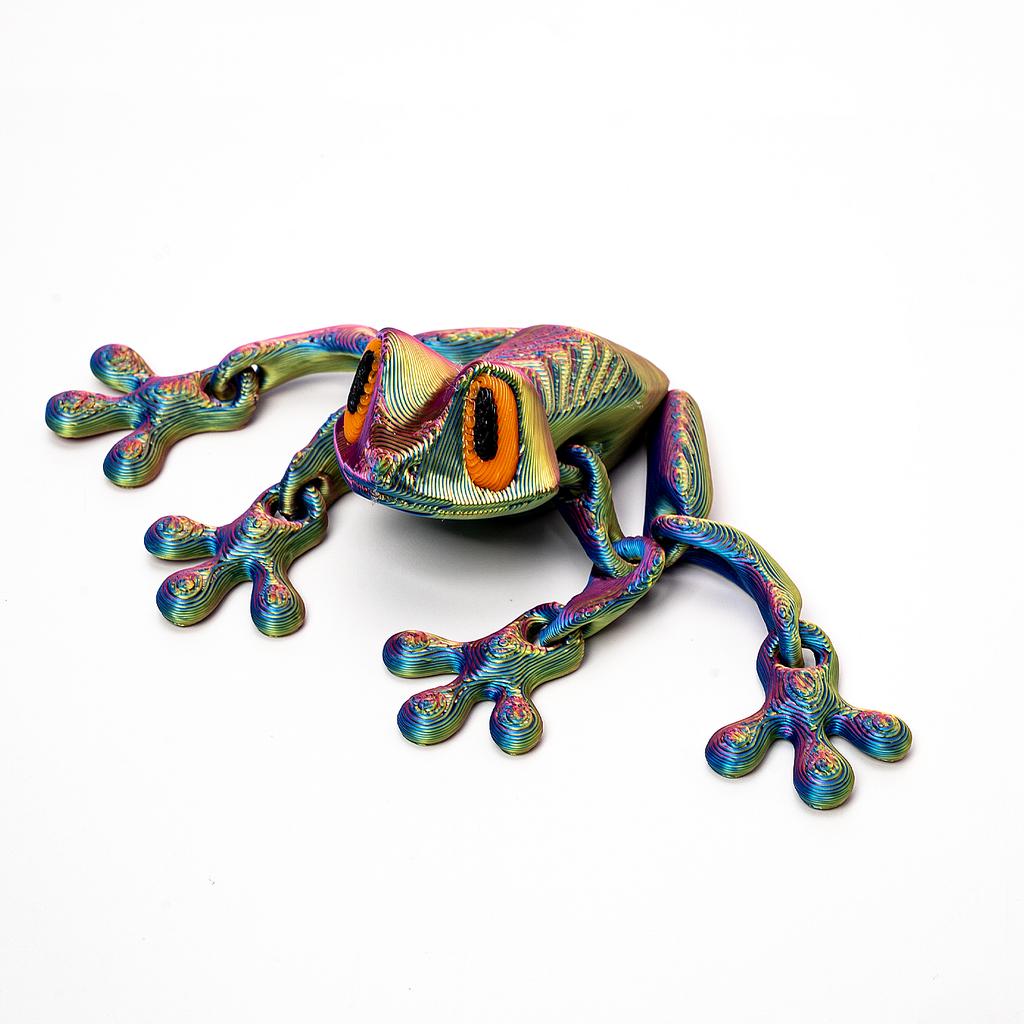 3D Printing Frog Fridge Magnets Joints Movable Tree Frog Refrigerator Magnet Desktop Ornaments Simulated Animal Model Decoration