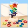 Wooden Color Sorting Rainbow Tree Educational Toy For Toddler Cognitive Development