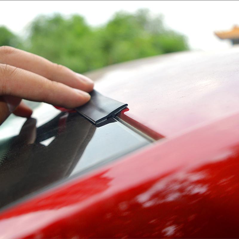 Window Edge Windshield Roof Rubber Sealing Strip Car Rubber Seal Strips Auto Seal Protector Sticker Noise Insulation Accessories