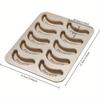 10 Antihaft-Kuchenbackform aus Metall in Bananenform, verwendet für Pfannkuchen und Kuchen, Küchen- und Bäckerei-Backzubehör