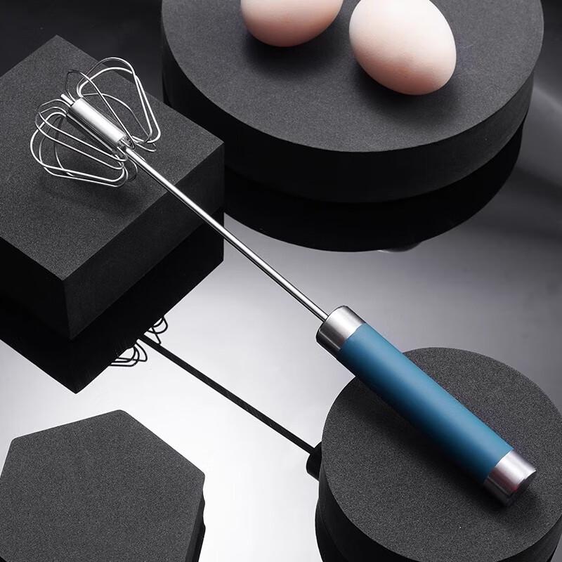 Hand-Push Rotary Egg Whisk