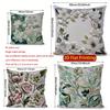 2D Floral Embroidered Pattern Decorative Pillow Covers Pattern Cushion Cover Suitable For Sofa Bedroom Car Pillow Cover