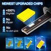 roadsun 2pcs Ultra Bright Headlights H1 High&Low Beam 28000LM 6500K White Lamps 180W CSP Chips 200M Lighting Range