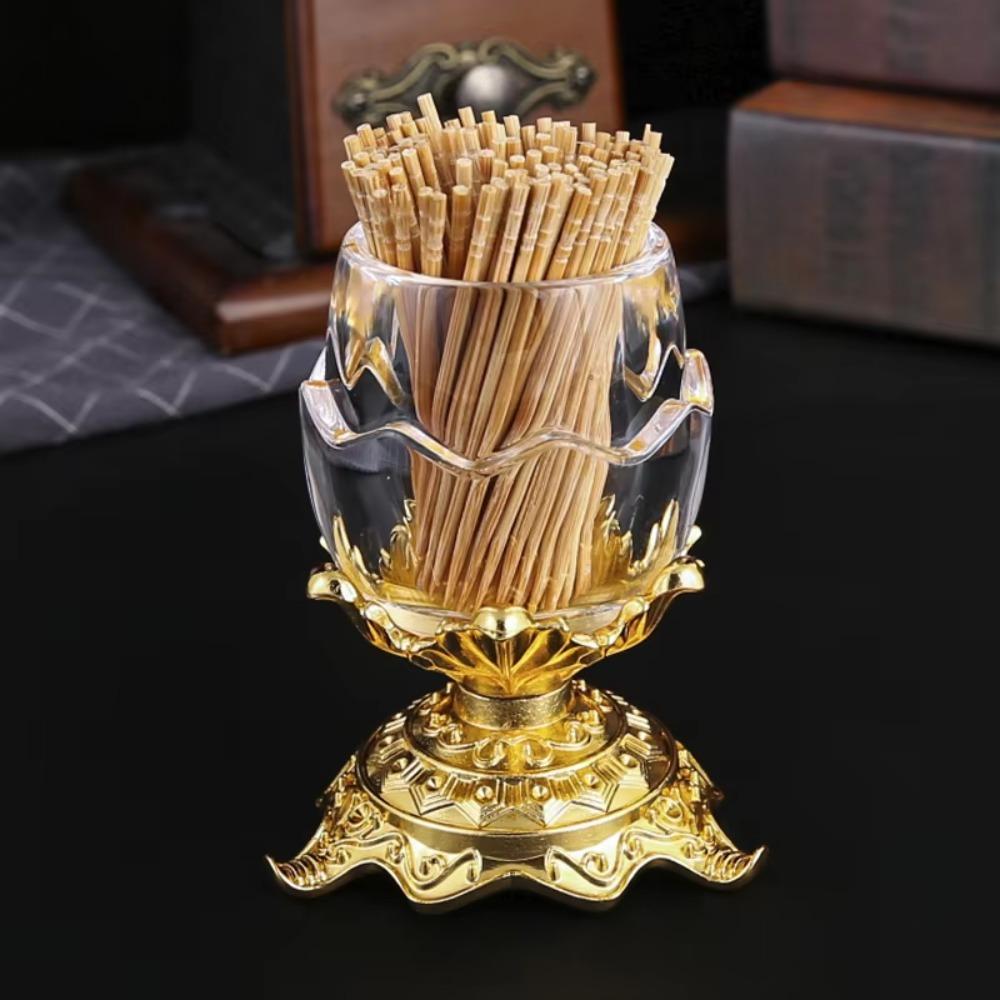 Transparent Egg Shaped Toothpick Box with Base Cotton Swab Organizer  Restaurant
