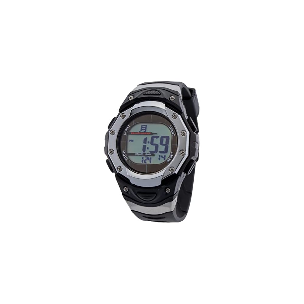 Radio Solar Kids Watch Waterproof Digital Silver for Boys and Girls