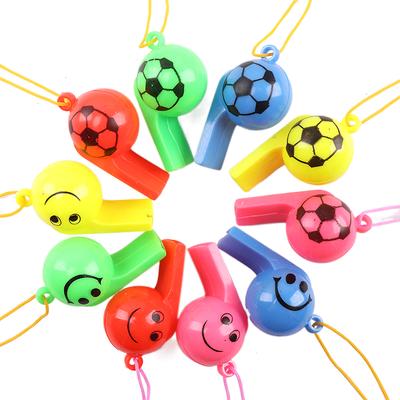 5/10pcs Colorful Whistle Smiling Face / Football Style Cute Plastic Party Favors Creating Festive Gathering Atmosphere TMZ