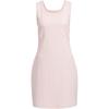 Dance Dress With Bow Pattern Round Neck Sports Slim Fit Sleeveless Dress Women Dresses Light-Pink JY7652