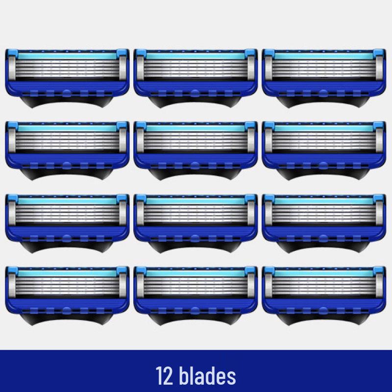 Importierter manueller 5-Klingen-Rasierer für Herren mit universellem Gillette-Kopf