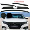 Carbon Fiber Look Front Bumper Hood Grille Trim Sticker For 2018-20 Honda Accord
