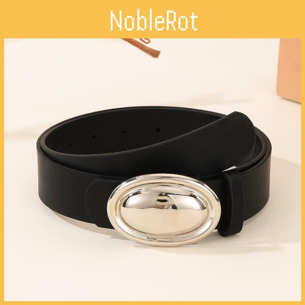 Casual Womens Fashionable Belt With Smooth Egg Shaped Buckle For Daily Looks