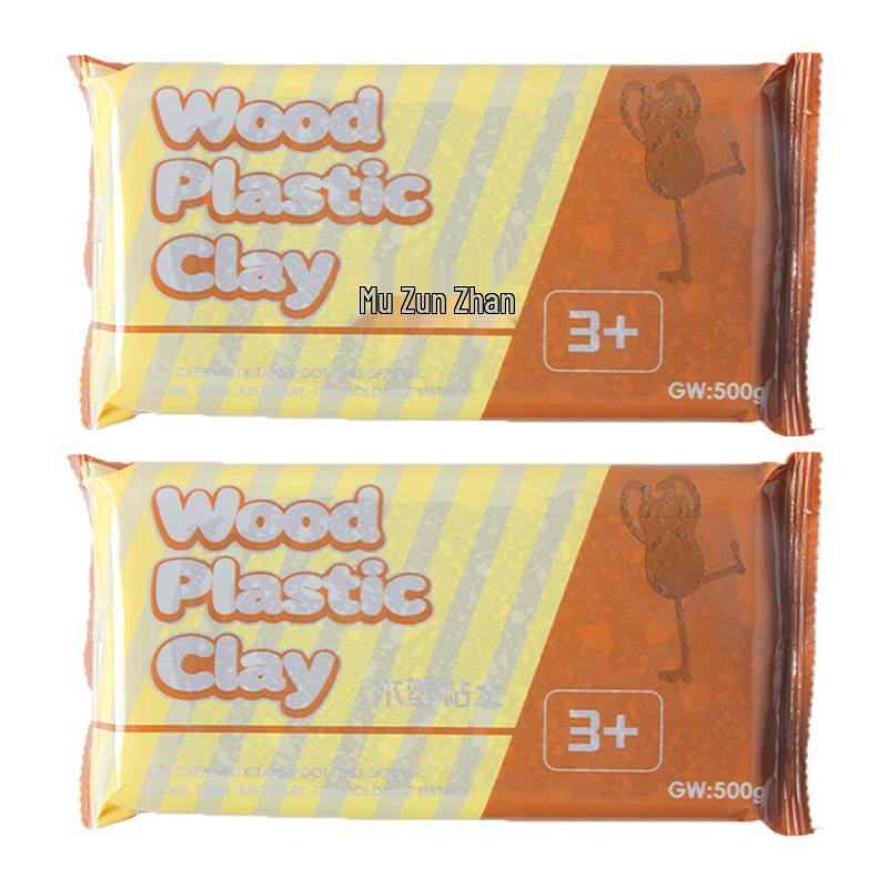 Wood-Plastic Air-Dry Clay Set - Easy DIY Parent-Child Craft Kit