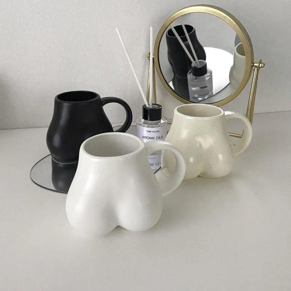 Butt Body Shape Coffee Mug Porcelain Tea Cup Funny 3D Water Cup  Home Decoration