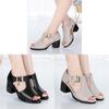 Modern Fish Mouth Sandals With Faux Patent Leather For Women Summer Comfort