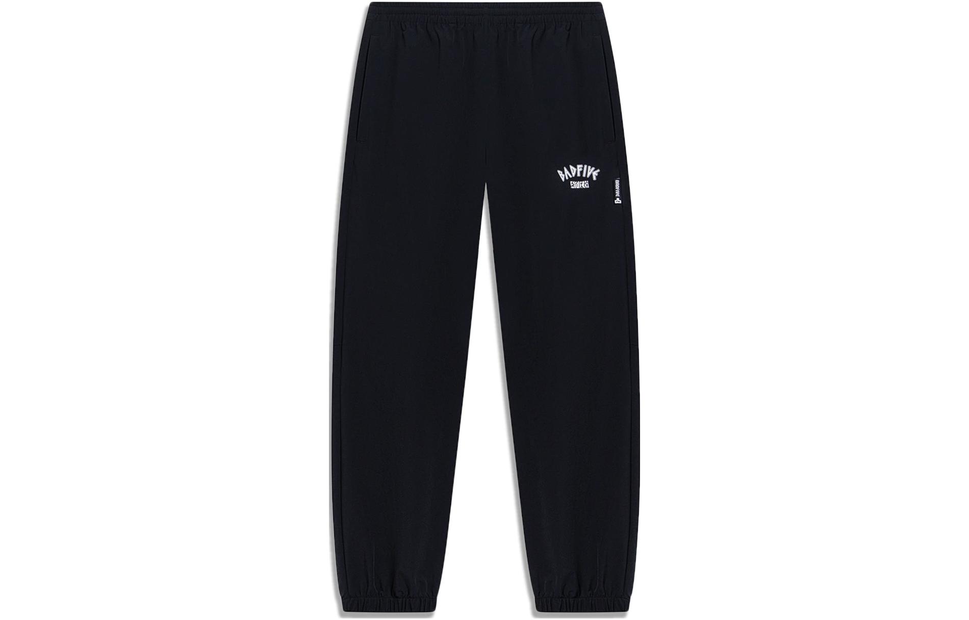 Li Ning BADFIVE Трикотажные спортивные штаны Мужские Черные Умеренные Другие AYKT199-2 M
