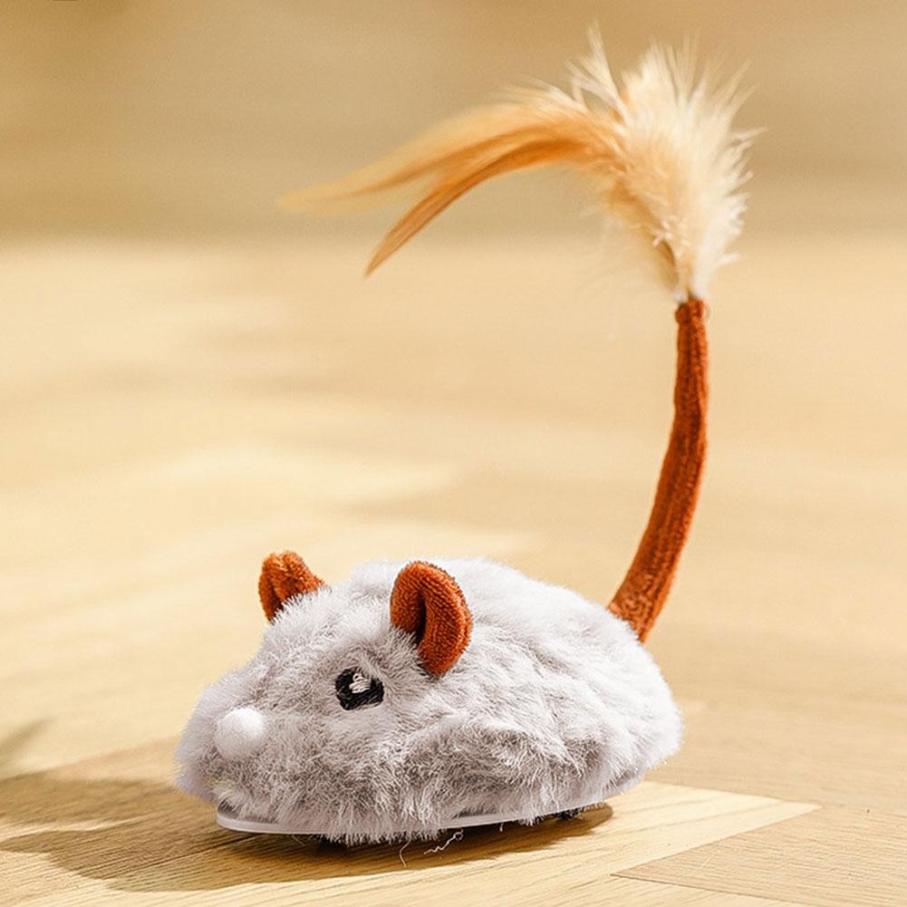 Interactive Cat Toy Mouse Rechargeable Moving Automatic Cat Toys Cat Mouse Toy Electric Mouse Cat Teaser Toys