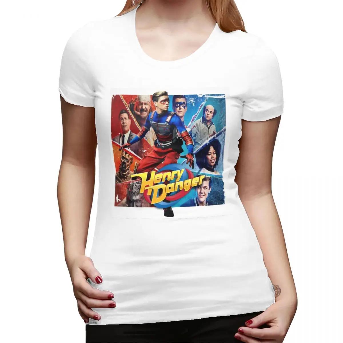 

Henry Danger Good Vs Evil TShirt for Women Crew Neck Streetwear T Shirts Womens Tees Short Summer Clothes Tops S