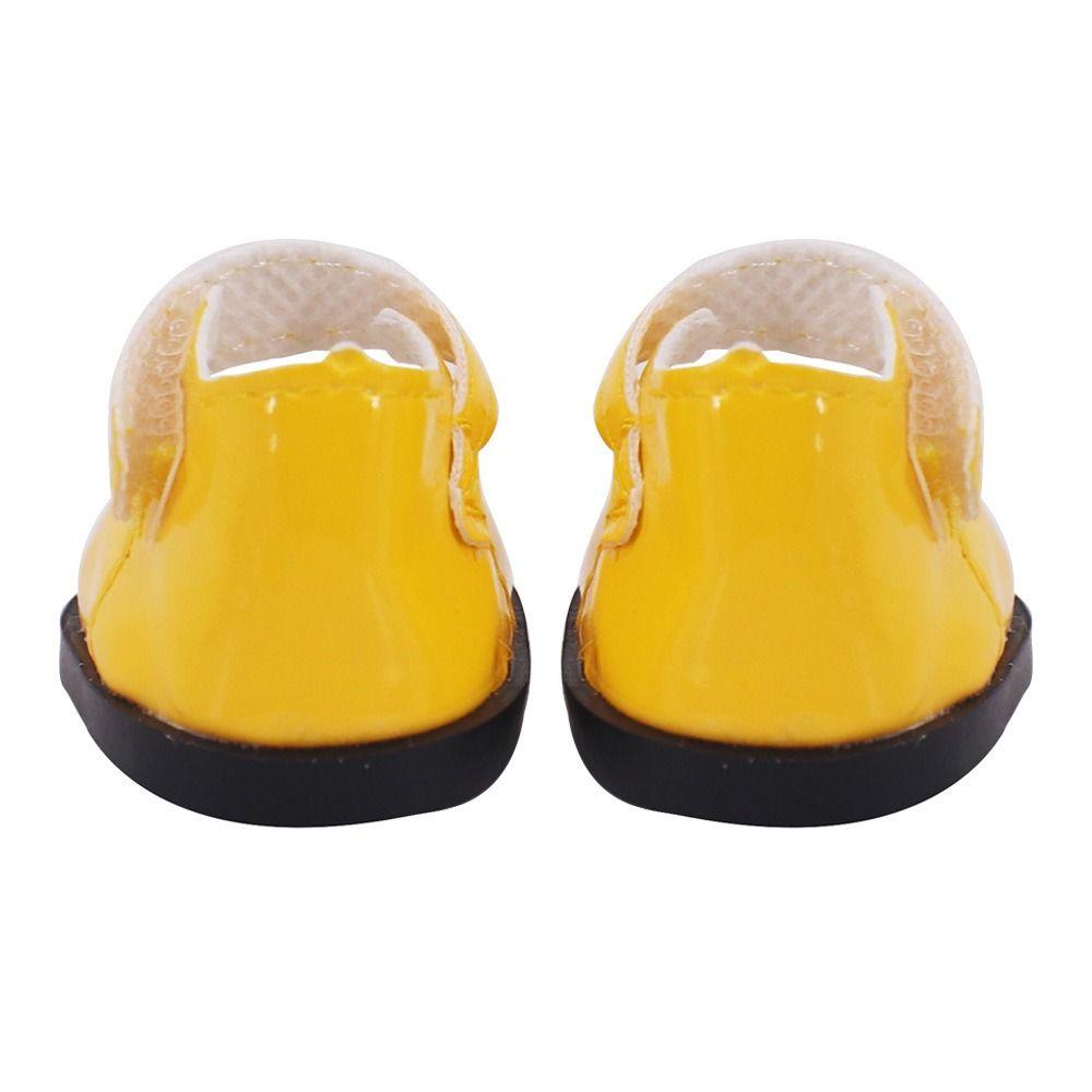 5CM Mini Doll Leather Boots PU Leather Butterfly Princess Shoes 20cm Cotton Doll Shoe  Body Dolls