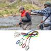 HERCULES Spiral Curly Cord with Extends to 27kg Weight Fishing Rod Extendable Cord with Safety Wire Coil Leash Fishing Rod 44cm x 1 15cm x 1 Cord,