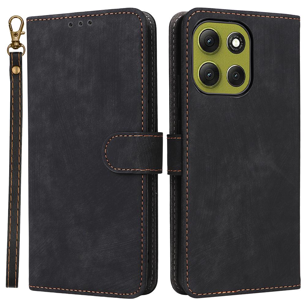 For Motorola Moto G86 Power 5G Case Wallet RFID Blocking PU Leather Phone Cover Stand with Strap