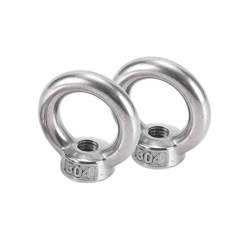 304 Stainless Steel Lifting Eye Nut - Round, Triangular Lug Nut Ring Cap