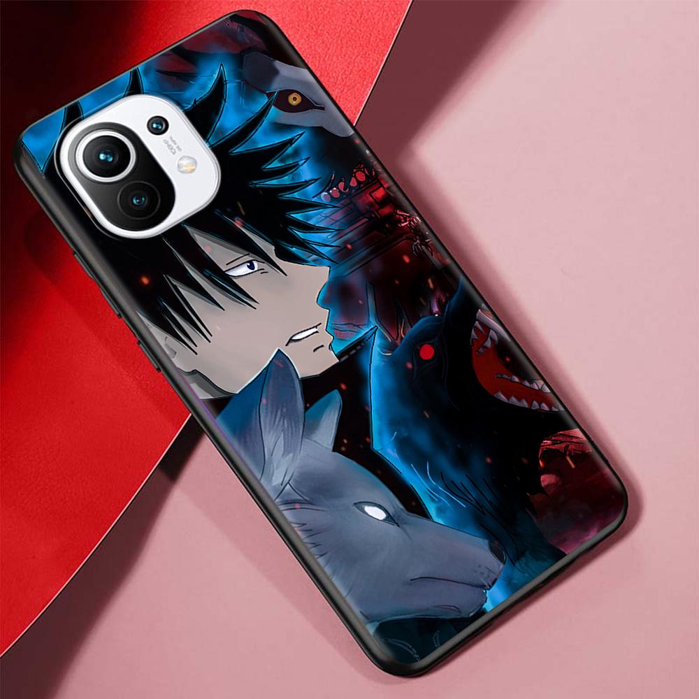 Jujutsu Kaisen Case for Xiaomi Poco X3 NFC M3 Mi 11 Lite 5G 12X 11T 10T 12 Pro 9T Note 10 9 Silicone Black Soft Phone Cover