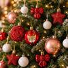 35Pcs/Set 6CM Christmas Ball Shiny Xmas Baubles Durable Xmas Ornament Ball  Home