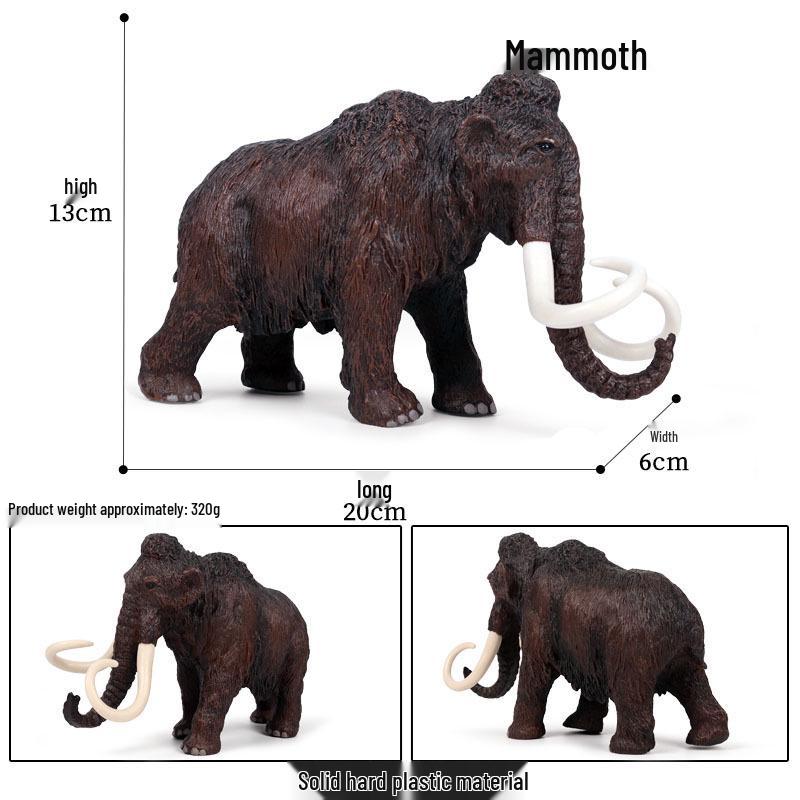 Wildlife Elephant Simulation Toy: African & Asian Elephant Model for Children