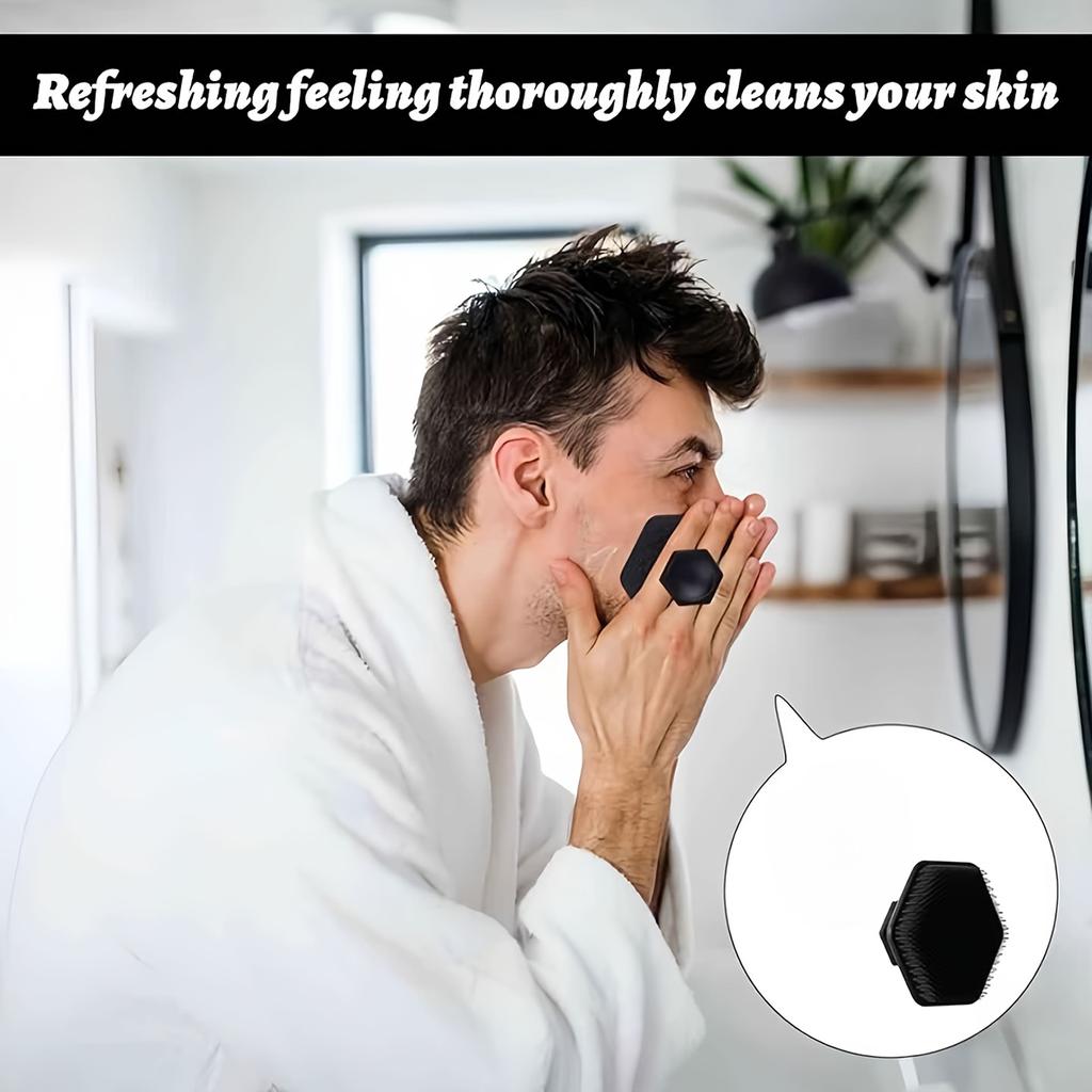 7-teiliges Gesichtspflege-Werkzeug Badebürsten-Set, komprimierter Gesichts-Schwamm, rutschfester Griff, Tiefenreinigungspflege-Werkzeug,