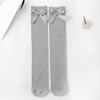 Breathable Stockings Cotton Heelless Socks With Bowknot Detail Comfort For Kids Party Occasion And Daily Use