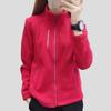 Autumn Winter Women's Plus-Size Fleece Jacket Casual Stand Collar Thickened Cardigan Hoodie Sports Outdoor Warm Hoodie Jacket