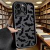 Schwarzes Fledermaus-Silhouetten-Muster Weiche TPU-Handyhülle für iPhone 17 16 15 14 13 12 11 Pro Max Plus Stoßfeste Anti-Rutsch-Abdeckung