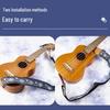 Genuine Leather Ukulele Strap, Crossbody or Shoulder, Children's Small Guitar Strap with End Pin