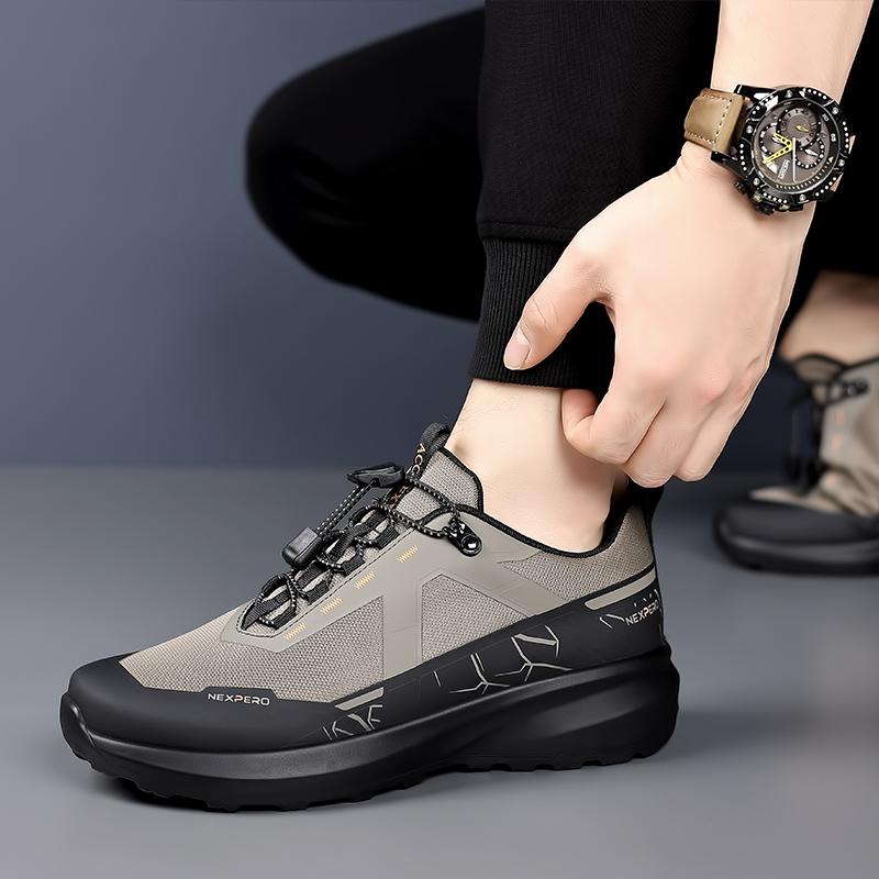 Fashion 2025 New Handmade Mens Slip on Shoes Luxury Brand Mens Sneakers Wear-resistant Travel Walking Shoes Antiskid Male Outdoor Shoes
