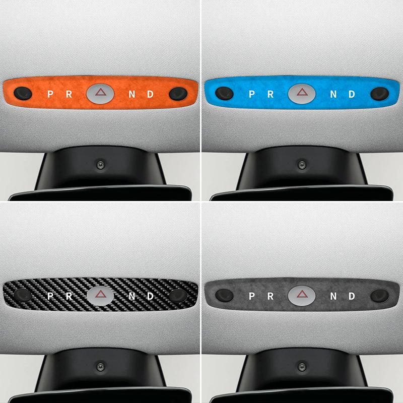 Carbon Fiber For Tesla Model 3 (2023-) / Model Y (2025-) Car Reading Light Panel Trim Sticker Anti Scratch Interior Accessories